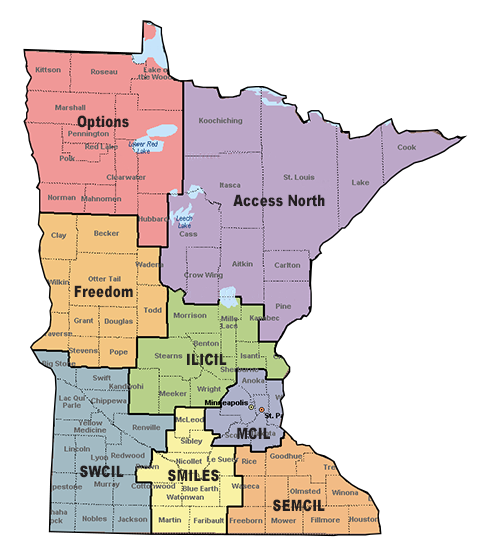 Minnesota map of CILS